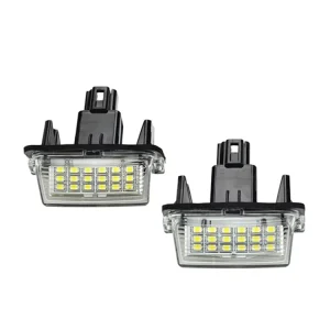 12V Car Lights Clear Lens LED License Plate Lamp for Toyota Camry Prius