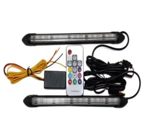 日间行车灯 12V 柔性 DRL LED 灯条 转向信号灯 黄色 自动流动式 适用于拉达车头灯