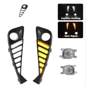 12V Driving Lamp DRL Daytime Running Light for TOYOTA CHR Front Bumper White LED Fog Light 25W