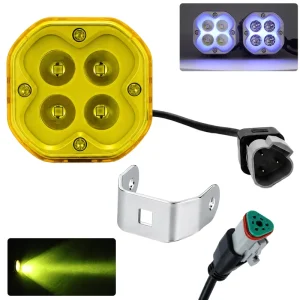 12V Dynamic 7 Colors DRL Amber DT IP67 160W 3 Inch LED Pods Laser Fog Driving Lamp for Offroad LED Lights 3 Inch 24V 4X4 Jeep