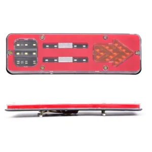 12V Dynamic LED Car Truck Tail Light Turn Signal Rear Brake Lights Reverse Signal Lamp for Trailer Lorry Bus Camper Caravan