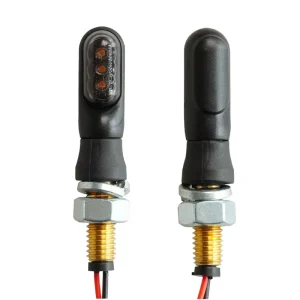 12V High Brightness LED Plastic Mini Cylindrical 3 LED Sequential Flow Turn Signal Motorcycle Lighting System