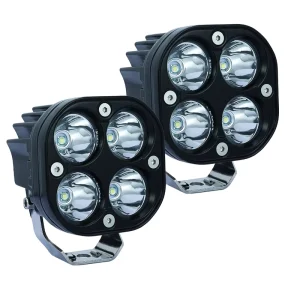 12V Ip68 4 Led White 40W Off Road Light Fog Light Beam for 4X4 Jeep Led Auxiliary Spot Lamp
