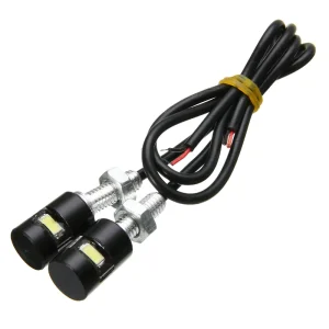 12V LED Auto Motorcycle Car License Plate Screw Bolt Light Tail Number Plate Lamp White Super Bright Bulbs