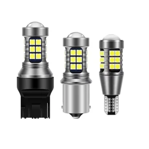 12V LED Car Lamp Brake Light Turn Signal Tail Reversing Bulb 5W 6000K Decoding 1156 1157 3030 27SMD 7440