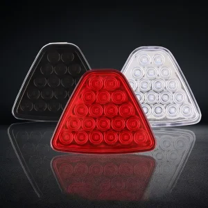 12V LED Car Warning Brake Signal Lights Triangle Rectangle Square Auto Pilot Stop Safety Lamp Auto Tail Warning Light