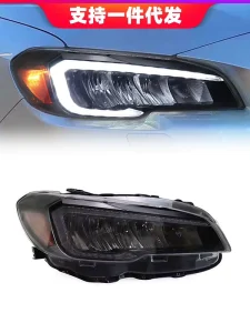 12V LED Daytime Running Lights with Flowing Turn Signals and Headlight Assembly Upgrade for WRX & Forester