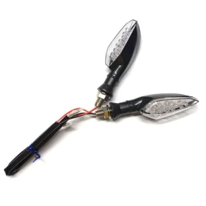 12V LED Display Screen Motorcycle Lighting System Turn Signal Brake Lamp Heart Shape Flowing Water 9lens Light