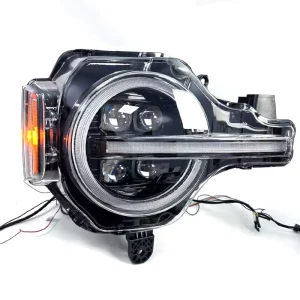 12V LED Driving Headlight Assembly for Ford Bronco Modified LED Lens Daytime Running Lights Turn Signals Front Lamps