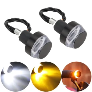 12V LED Handlebar Lamp for Mountain Bikes Modified Motorcycle Turn Signal with Extinction Function Motorcycle Lighting System