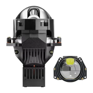 12V LED Headlight Projector Lens 6000K HID Xenon Angel Eye Halo Ring Retrofit IP68 Waterproof 10000 Lumens