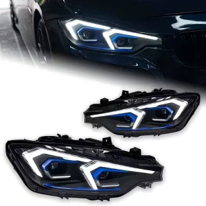 12V LED Headlights for 3 Series F30 F31 Plug-and-Play Dual-Hook Assembly with 4000 Lumens