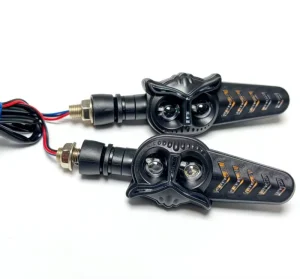 12V LED Motorcycle Turn Signal Lights Amber Blinker Indicators Universal Moto Side Marker Warning Tail Brake Parking Lights
