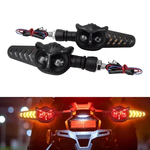 12V LED Motorcycle Turn signal Light Directional Signal Blinker Side Motorcycle Turn Warning Tail Light