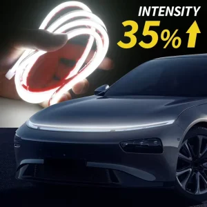 12V LED Scan Starting Car Hood Decorative Lamp Universal Car Daytime Running Light DRL Dynamic Auto Headlight Strip
