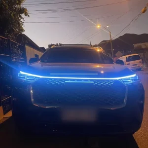 12V LED Scan Starting Car Hood Decorative Lamp Universal Car Daytime Running Light DRL Dynamic Auto Tuning Headlight Strip