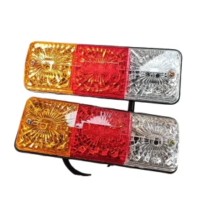 12V LED Tail Light for Tricycles 3 Lights Electro-Bulb Type New Generation Motorcycle Lighting Systems
