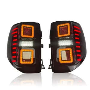 12V LED Taillight Assembly with Smoke Lens Brake Turn Signal Rear Reverse Taillights for Ford Bronco Sport