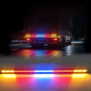 12V LED Traffic Advisor Arrow Stick Light Bar Sequential Warning Strobe Light with Suction Cup Mount