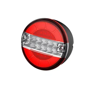 12V LED Truck Tail Lights Fit Flashing Turn-signal Burger-style 55-inch Lamp Impact-resistant Material