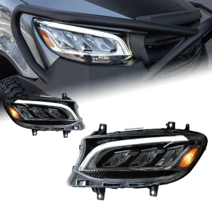 12V Mercedes Benz Sprinter Headlight Assembly High Spec 45W LED Daytime Running Lights Turn Signals 6800 Lumens