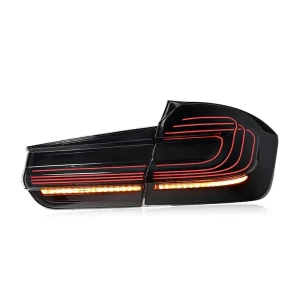 12V Modified CSL Laser Style LED Tail Light Assembly with Driving Light Streamer Turn Signal for 3 Series F30