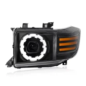 12V Modified Day Running Day Front Headlight with Lens Assembly Turn Signals Fit for Toyota Land Cruiser LC79 78 76 LC7 07 23