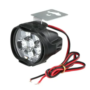 12V Motorcycle LED Headlight Electric Car Spotlight 6 LEDs External Lamp Waterproof Car Work Light
