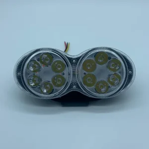 12V Motorcycle car Spotlight Red Blue Warning light Name light Strip Flashing Automotive Universal