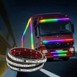 12V Multi Mode LED Strip for Pickup Truck Dynamic Rear Trunk Tail Light Bar Reverse Brake Warning Stop Flashing New Car Signal