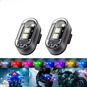 12V RGB Motorcycle LED Light Waterproof Decorative Ambient Light Motorcycle Lighting System Accessory with App Control