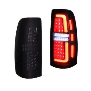 12V Red LED Tail Light with Smoke Effect for Chevy Silverado GMC Sierra Rear Brake Lamps