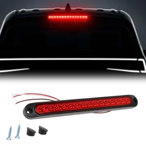 12V Taillights Car Brake Lights Turn Signal Lamp 15 LED Strips Rear Windscreen Side Stop Warning Parking Automotive Accessories