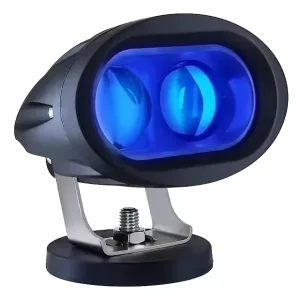 12V Truck Headlight Red Blue 20W LED Warning Light Auto Exterior Lighting for Warehouse Safety for Forklift Danger Area Square