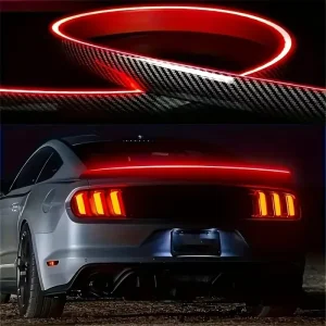 12V Universal High Mount Sequential LED Brake Light Strip Third Brake Stop for Vehicles Red LED