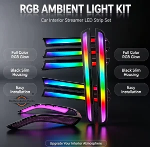 12V Upgrade Kit LED Ambient Light for Audi A5 B8 Car Interior Lighting System with 64 Colors Auto Atmosphere Light