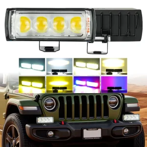 12V Waterproof Durable Off Road Spot Light High Brightness Front Motorcycle Spotlights with Switch