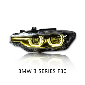 12V for 3 Series (F30) Headlight Assemblies F35 F31 Conversion to Dual tone Spoon Headlights with Dual Lenses