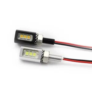 12V or 24V 1W LED Waterproof IP65 Screw Hawk-eye Lights LED License Plate Lighting