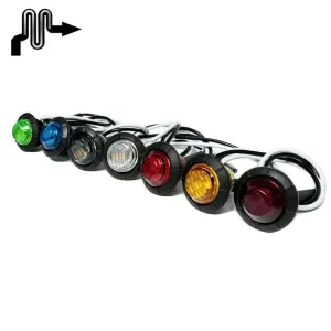12V or 24V 3 LED Side Marker Indicator Light LED Trailer Light Rear Side Lamp for Car Bus Truck Lorry