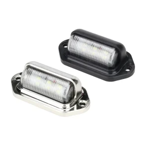 12V to 24V 6 SMD LED Car License Plate Light Waterproof for Truck Trailer Universal