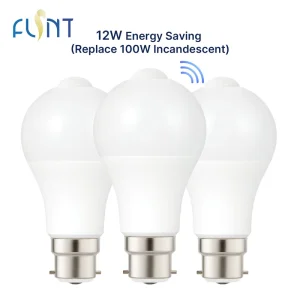 12W LED Bulb with Motion Sensor Infrared Motion Detector Security Light AC230V B22 PIR Motion Sensor Bulb CE