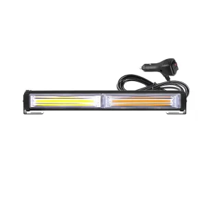 12in COB LED Warning Work Light Bar Car Boat Truck Roof Grid Strobe DRL Flashing Emergency Lamp White Amber Red Blue12V 24V