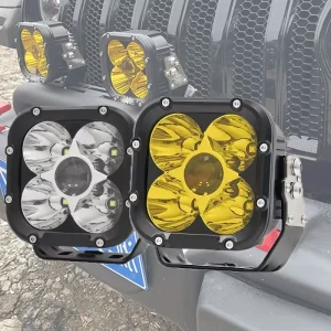 12v 24V 95w 超薄 DRL 聚光灯 圆形 LED 激光驾驶灯 卡车汽车 UTV ATV 5 英寸 LED 驾驶灯