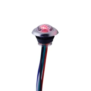 12v Mini Round Flush Mount LED Side Marker Light Clearance Indicator Trailer Lamp for Car