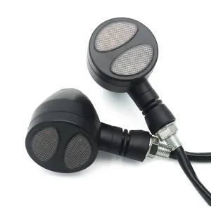 12volt Double Color Round Bike Turn Signal Light With Halo Ring Motorcycle Turn Signal Light