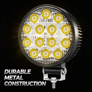 14 LED Round Spot Driving Light for 4×4 SUV for ATV 48W High Power Off Road Fog Lamp Kit