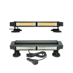 14.5 INCH COB LED Strobe Rooftop Flashing Light Bar Double Side Hazard Warning Beacon Safety Lights With Magnetic Base