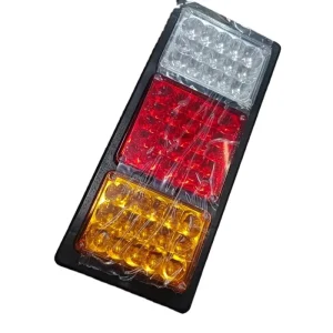 140 2 LED Rear Tail Light Assembly 12V 24V Universal Waterproof Truck Trailer Brake Turn Signal Reverse Light