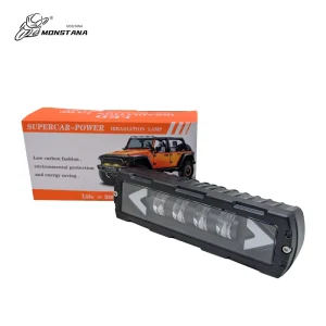 14W RGB 1000LM LED Bar Light Flash DRL Headlights Auxiliary Off road Motorcycle Light Bar Universal Fit